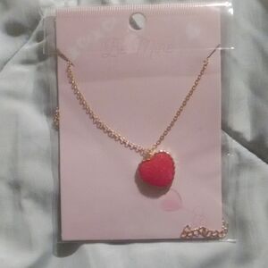 Free New Gold Heart Pendant Necklace